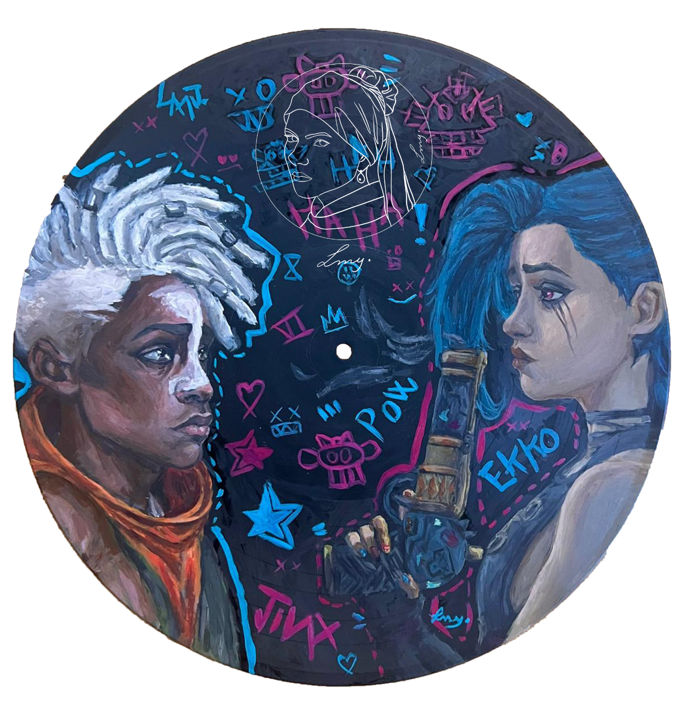21 x 21 cm Ekko Jinx Print