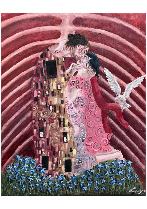 print A4 - eren x mikasa - the kiss gustav Klimt